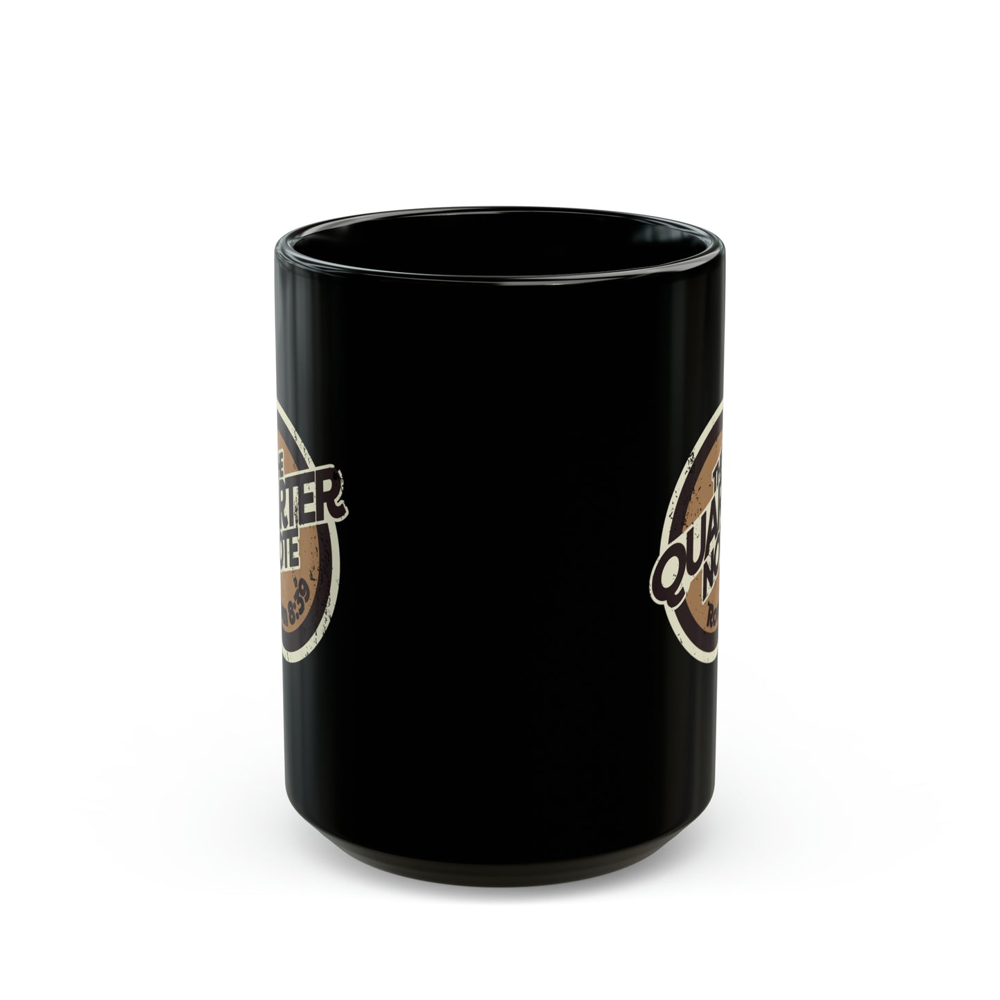 The Quarter Note 15oz Black Mug