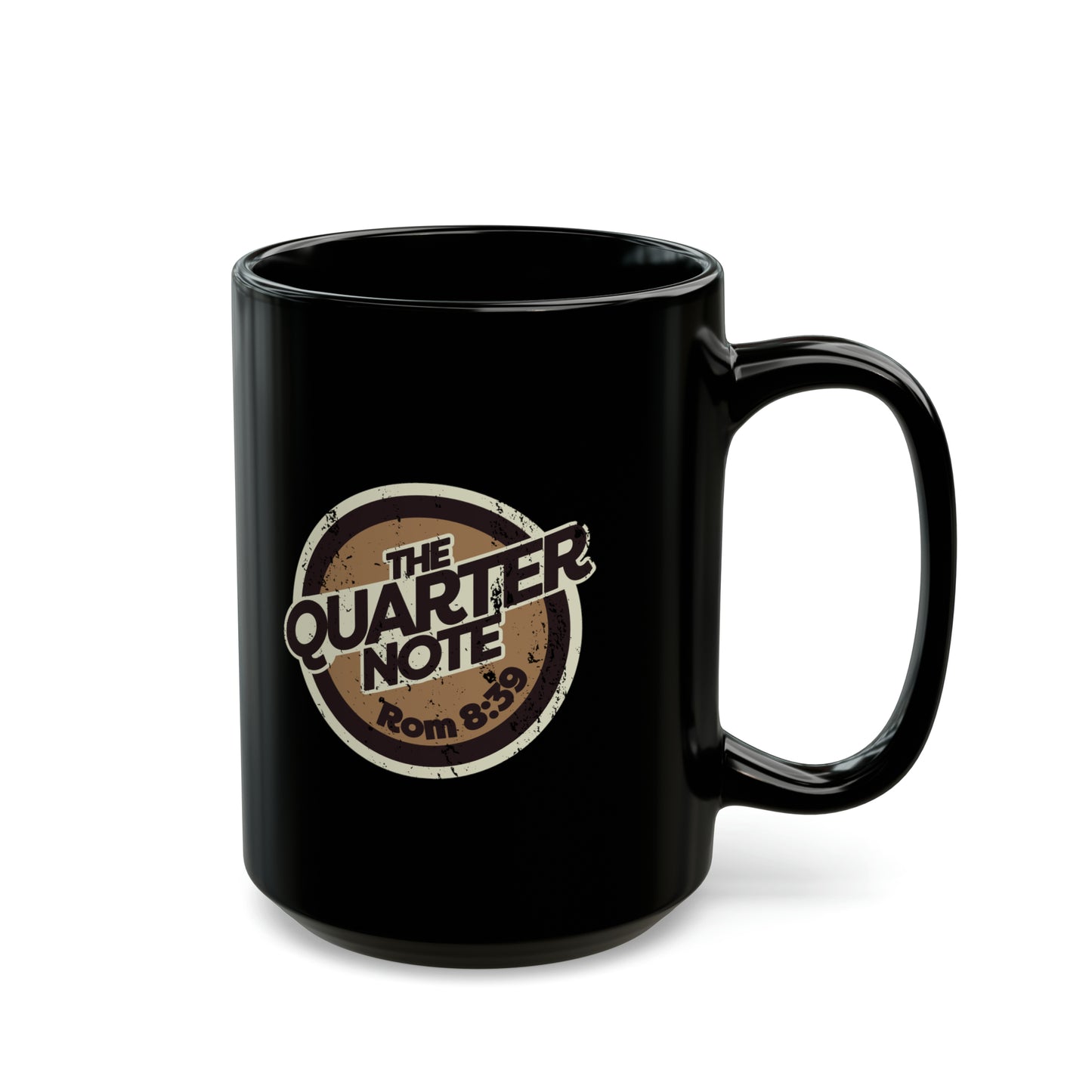 The Quarter Note 15oz Black Mug